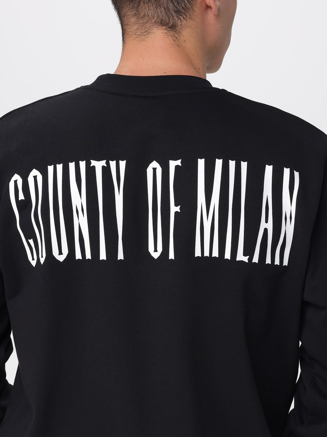 COUNTY OF MILAN SWEATSHIRT: Sweater men County Of Milan, Black - Img 3