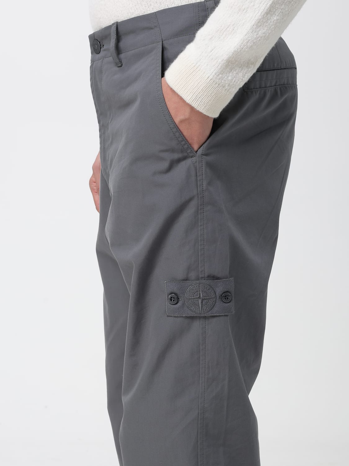 STONE ISLAND PANTS: Pants men Stone Island, Grey - Img 4
