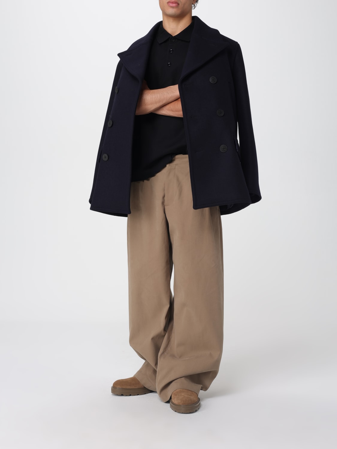 BURBERRY COAT: Coat men Burberry, Blue - Img 2