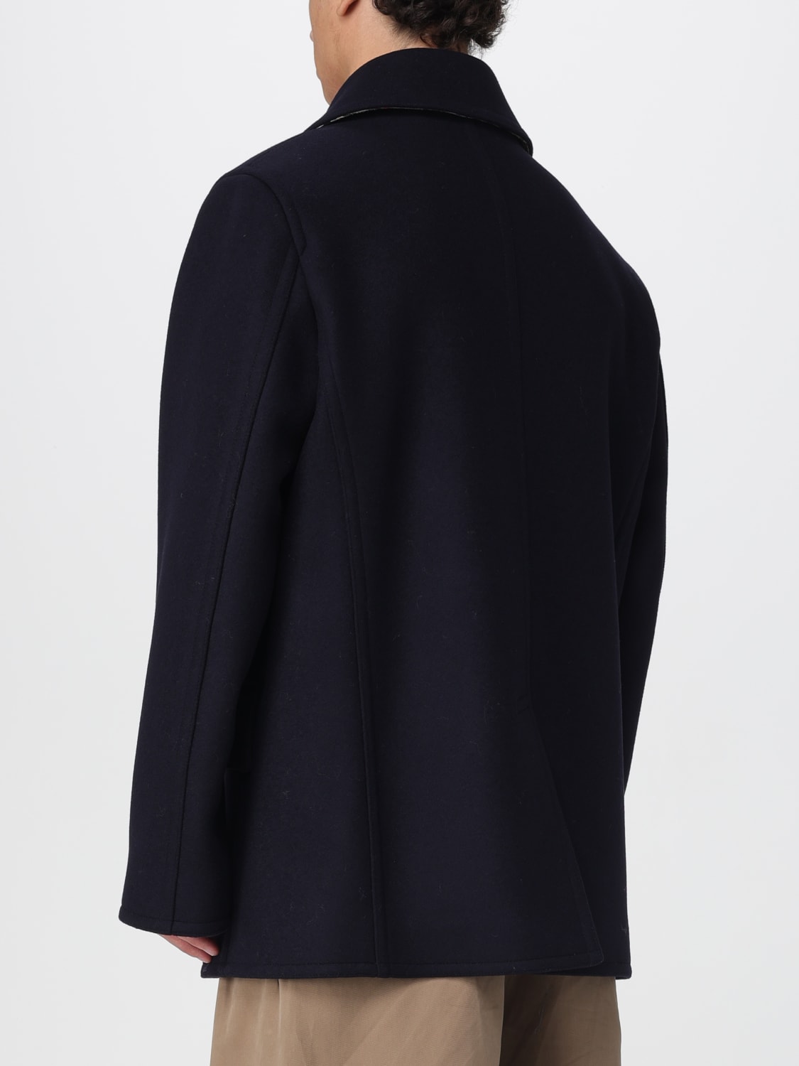 BURBERRY COAT: Coat men Burberry, Blue - Img 3