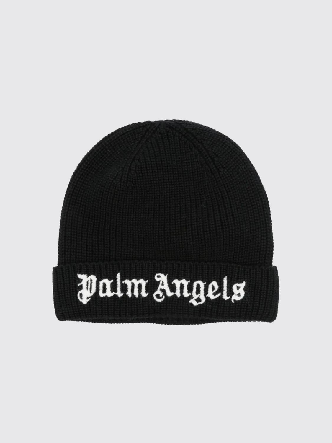 PALM ANGELS GORRO: Gorro niños Palm Angels, Negro - Img 1