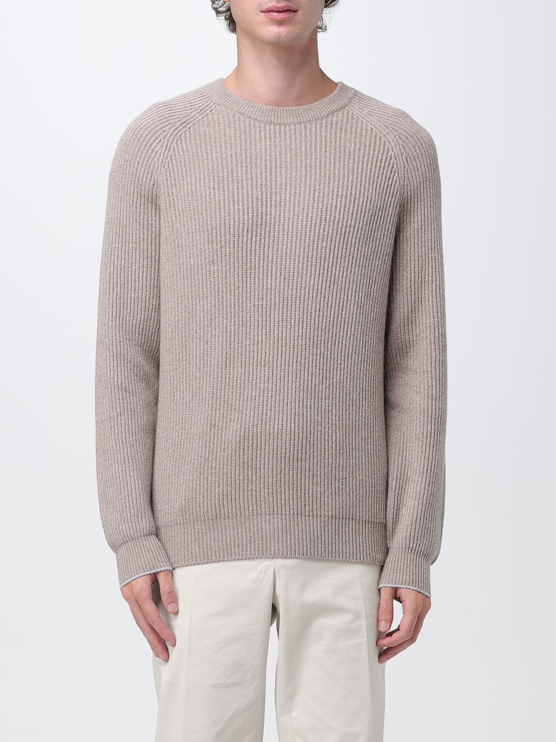 BRUNELLO CUCINELLI SWEATER: Sweater men Brunello Cucinelli, Brown - Img 1