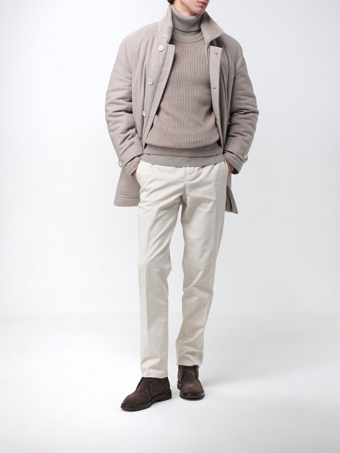 BRUNELLO CUCINELLI SWEATER: Sweater men Brunello Cucinelli, Brown - Img 2