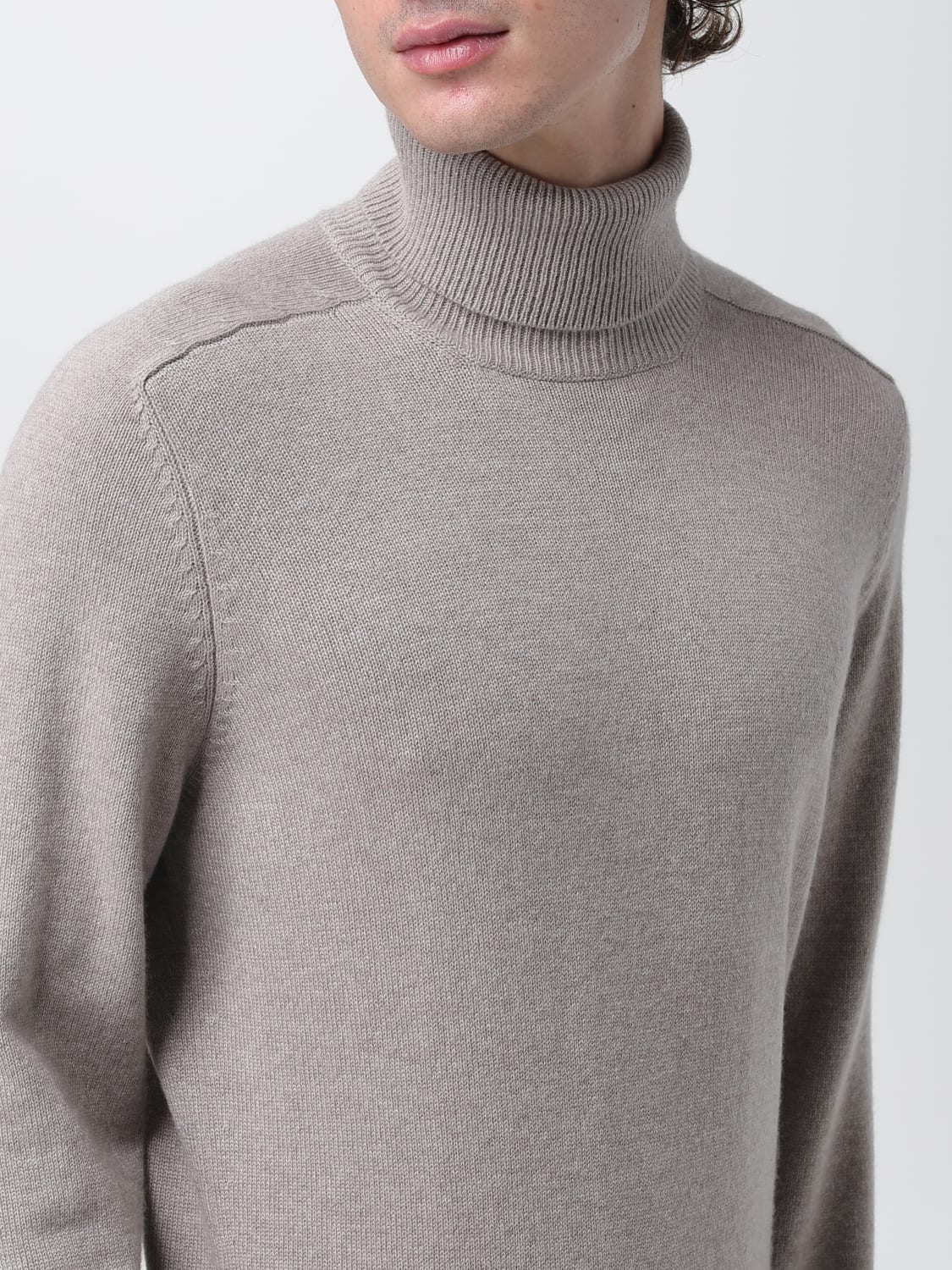 BRUNELLO CUCINELLI SWEATER: Sweater men Brunello Cucinelli, Beige - Img 5
