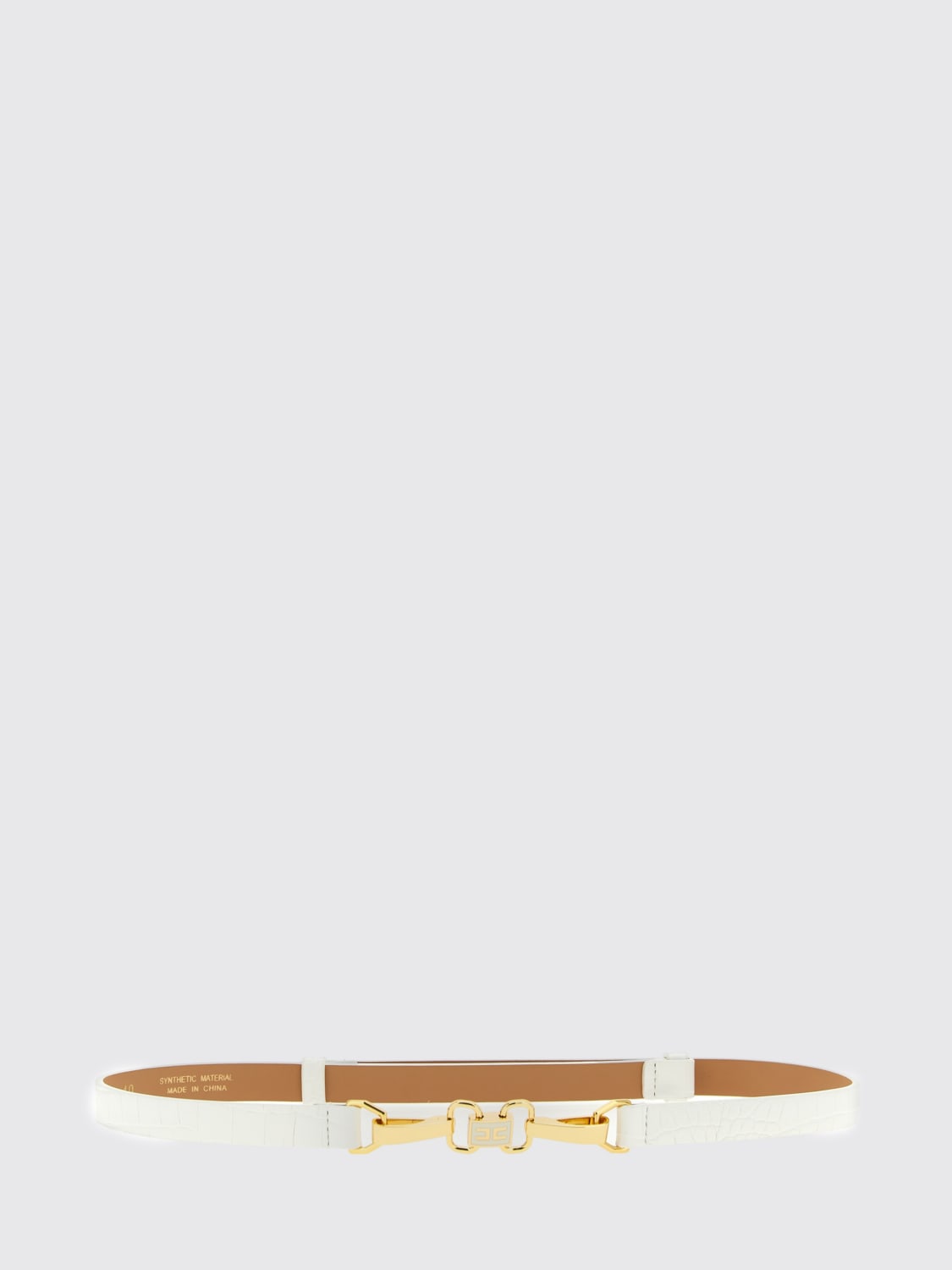 ELISABETTA FRANCHI BELT: Belt woman Elisabetta Franchi, White - Img 1