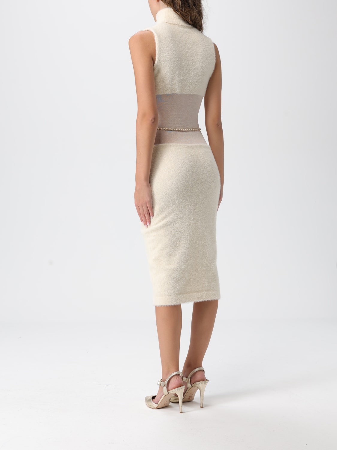 ELISABETTA FRANCHI DRESS: Dress woman Elisabetta Franchi, White - Img 2