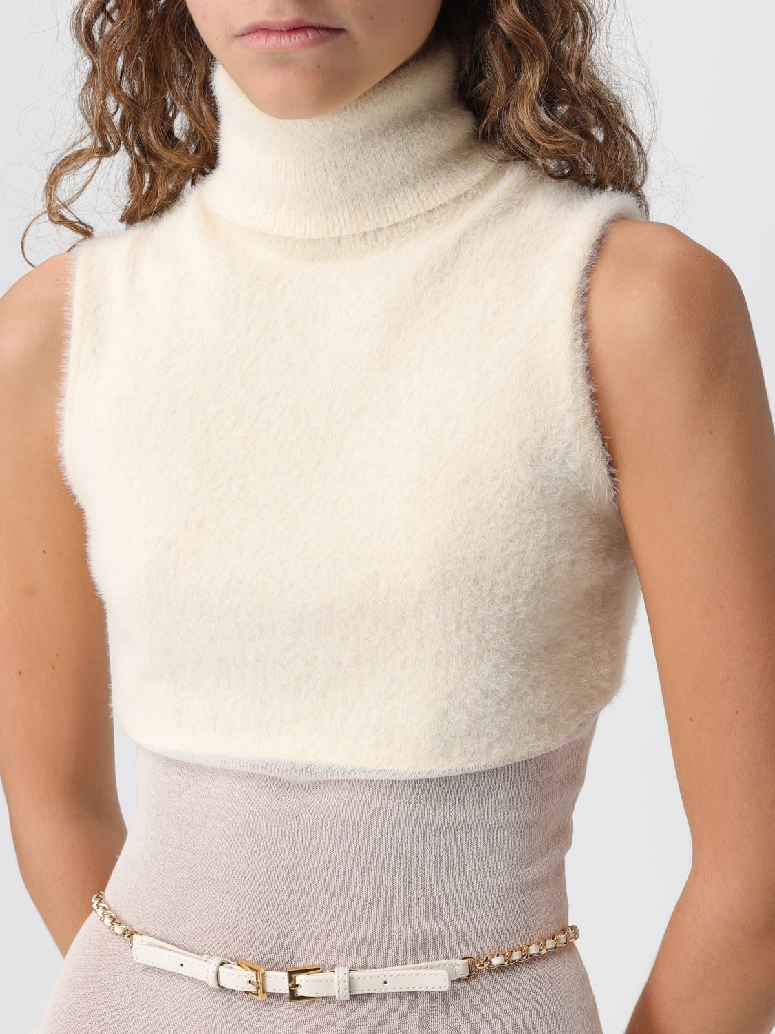 ELISABETTA FRANCHI DRESS: Dress woman Elisabetta Franchi, White - Img 3