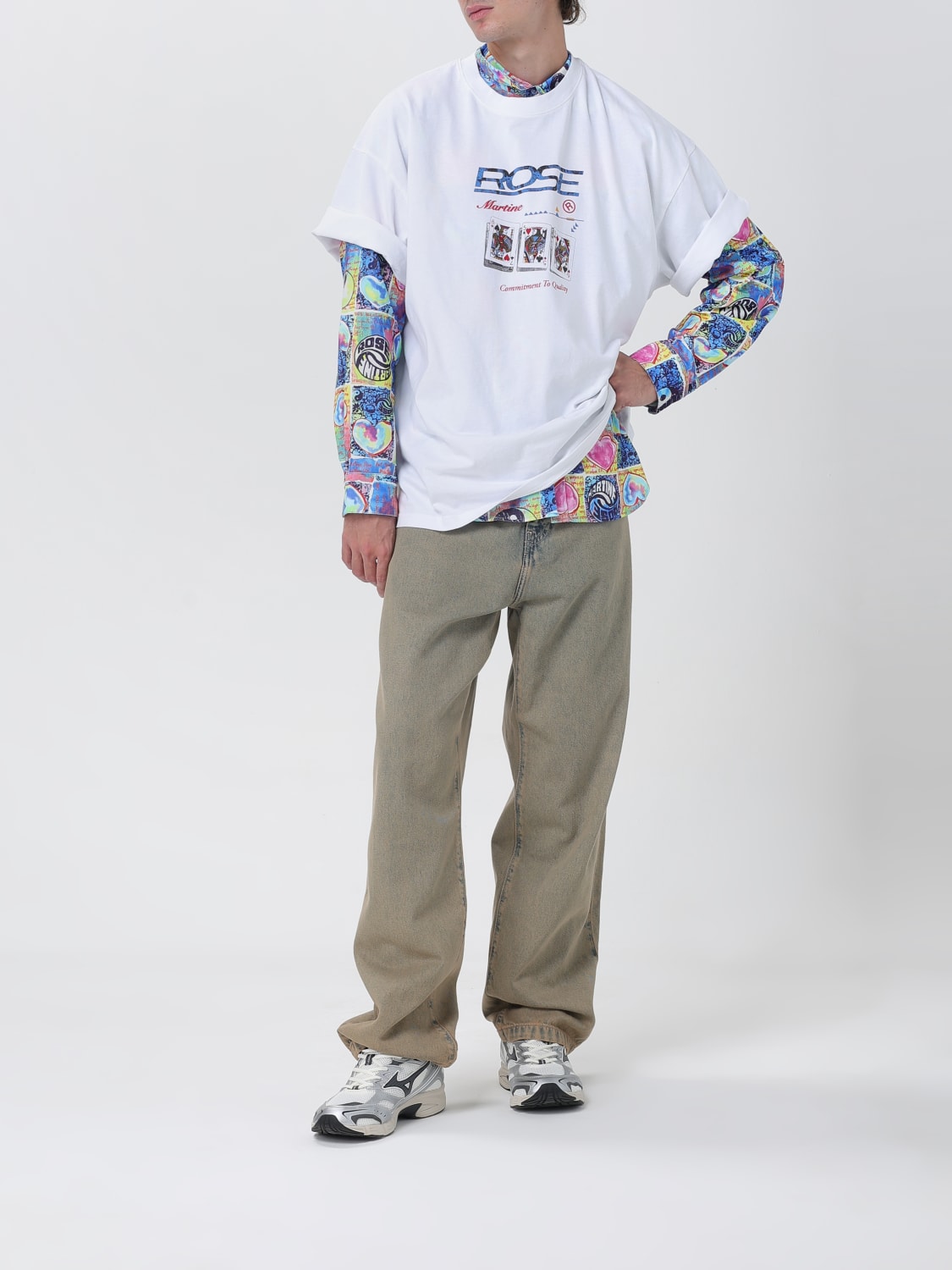 MARTINE ROSE 衬衫: 衬衫 男士 Martine Rose, 蓝色 - Img 2