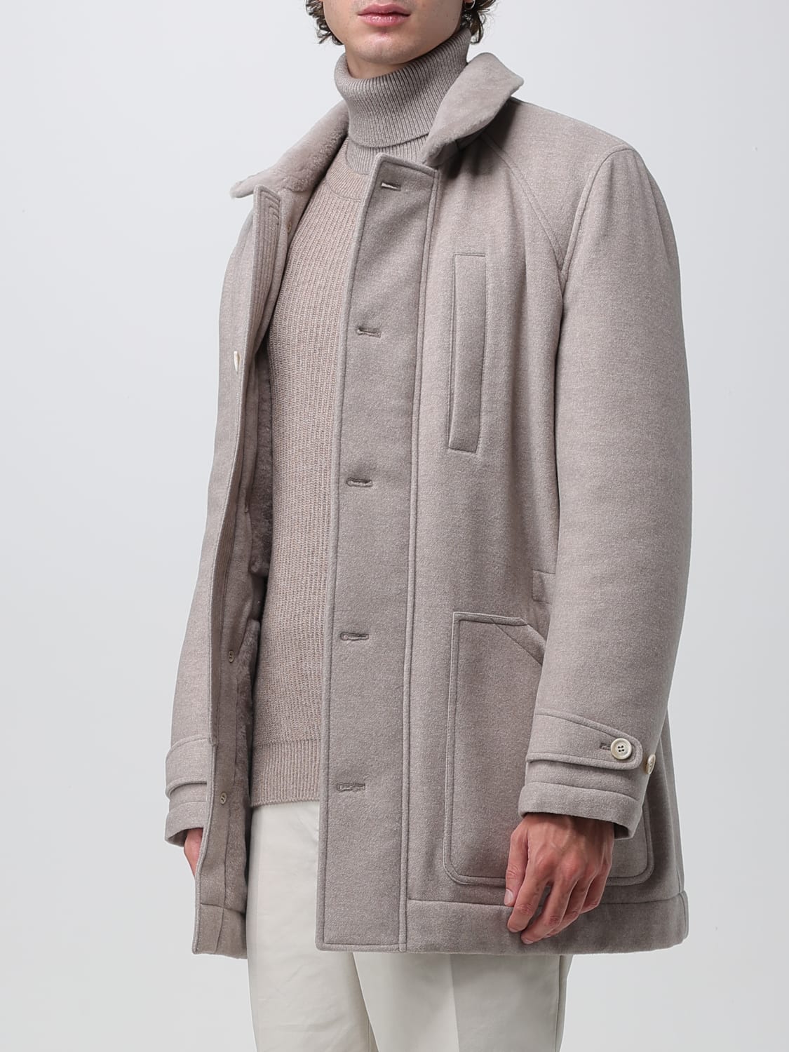 BRUNELLO CUCINELLI COAT: Jacket men Brunello Cucinelli, Beige - Img 4