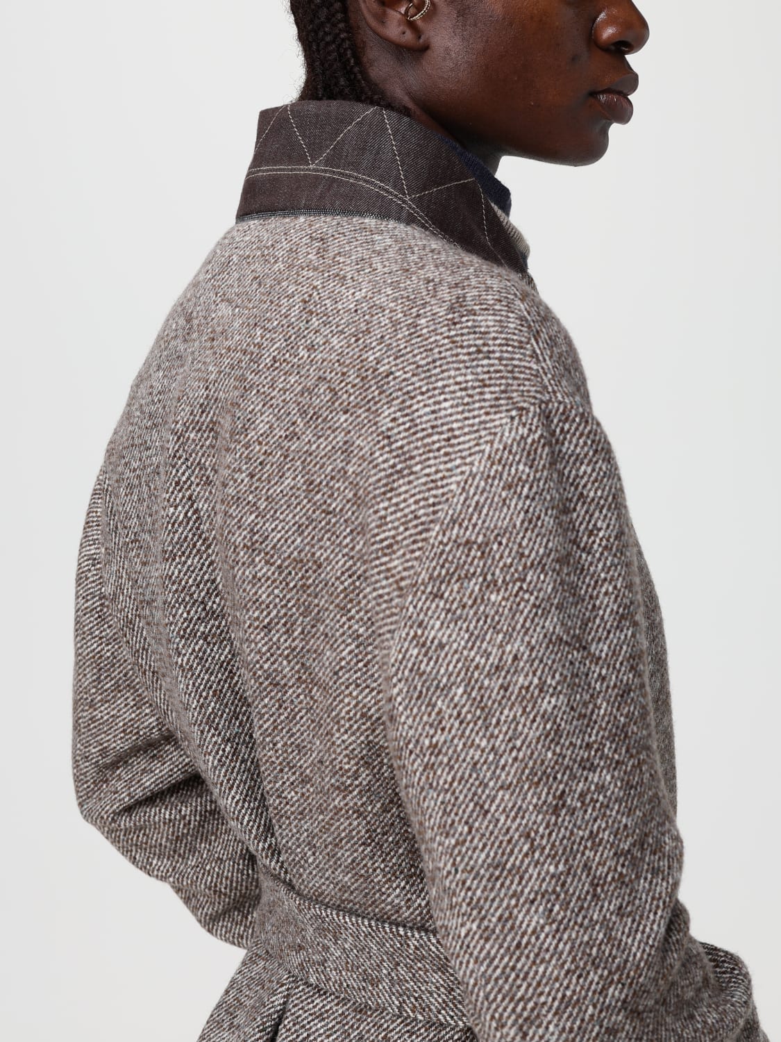 BRUNELLO CUCINELLI ABRIGO: Abrigo mujer Brunello Cucinelli, Marrón - Img 5