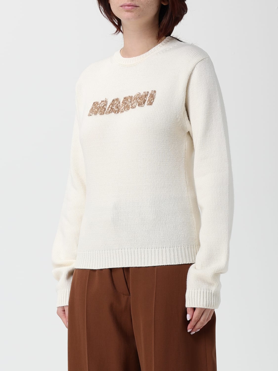 MARNI JERSEY: Jersey mujer Marni, Marfil - Img 4