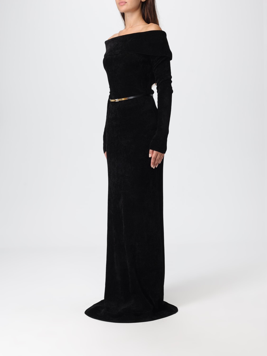 ELISABETTA FRANCHI DRESS: Dress woman Elisabetta Franchi, Black - Img 3