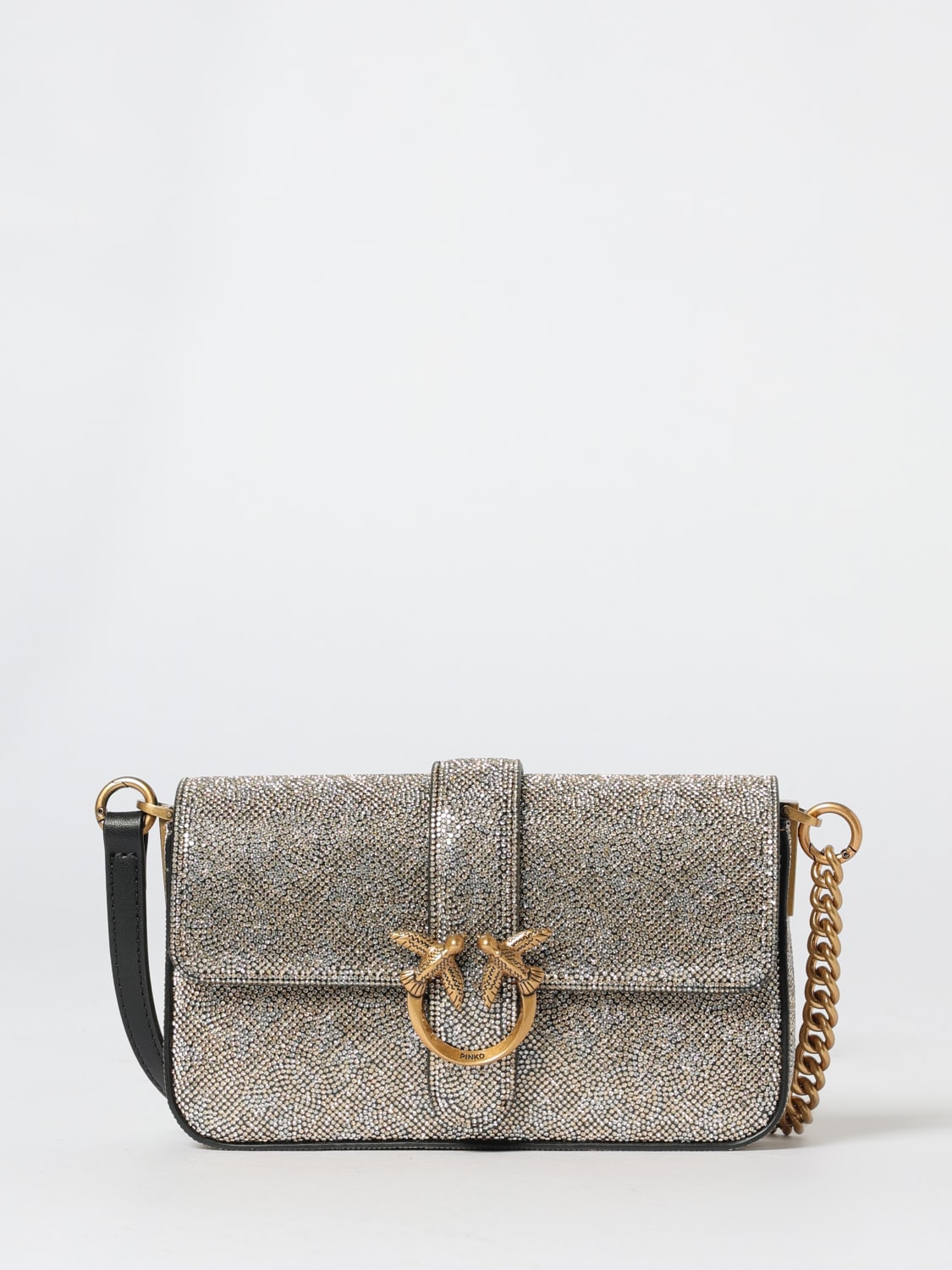 PINKO MINI BAG: Shoulder bag woman Pinko, Gold - Img 1