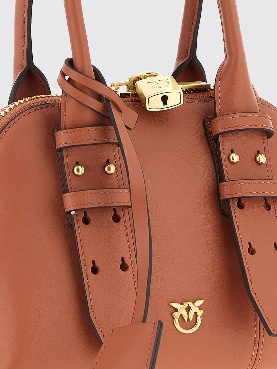 PINKO HANDBAG: Shoulder bag woman Pinko, Brown - Img 3