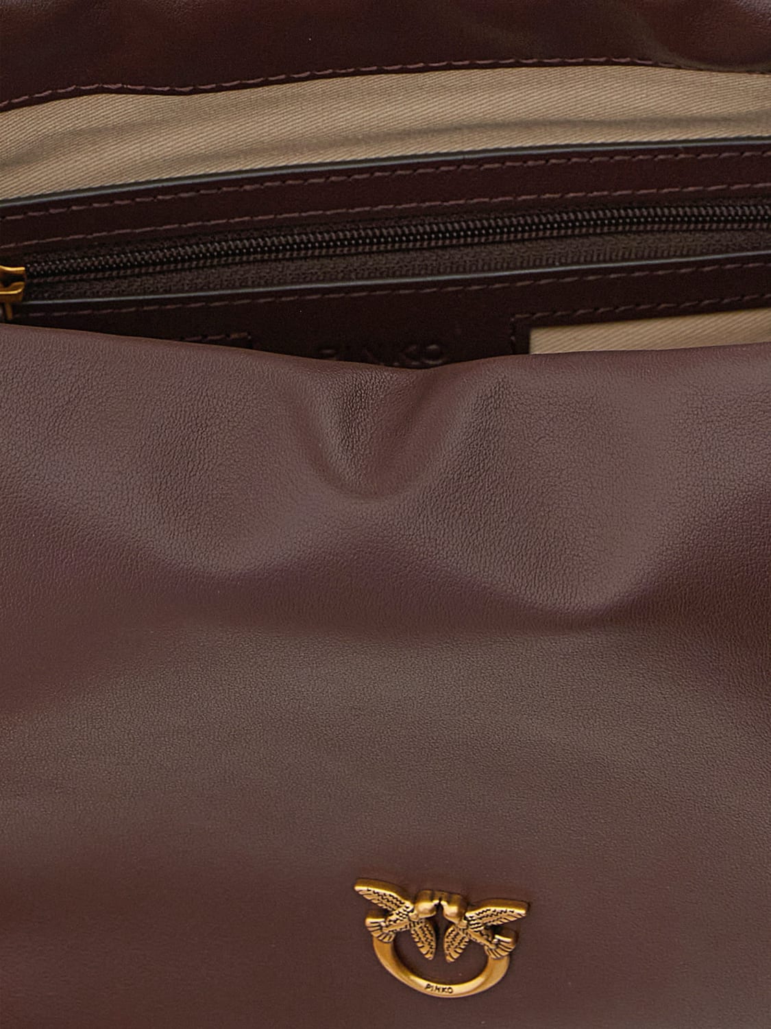 PINKO BANDOLERA: Bolso de mano mujer Pinko, Granate - Img 4