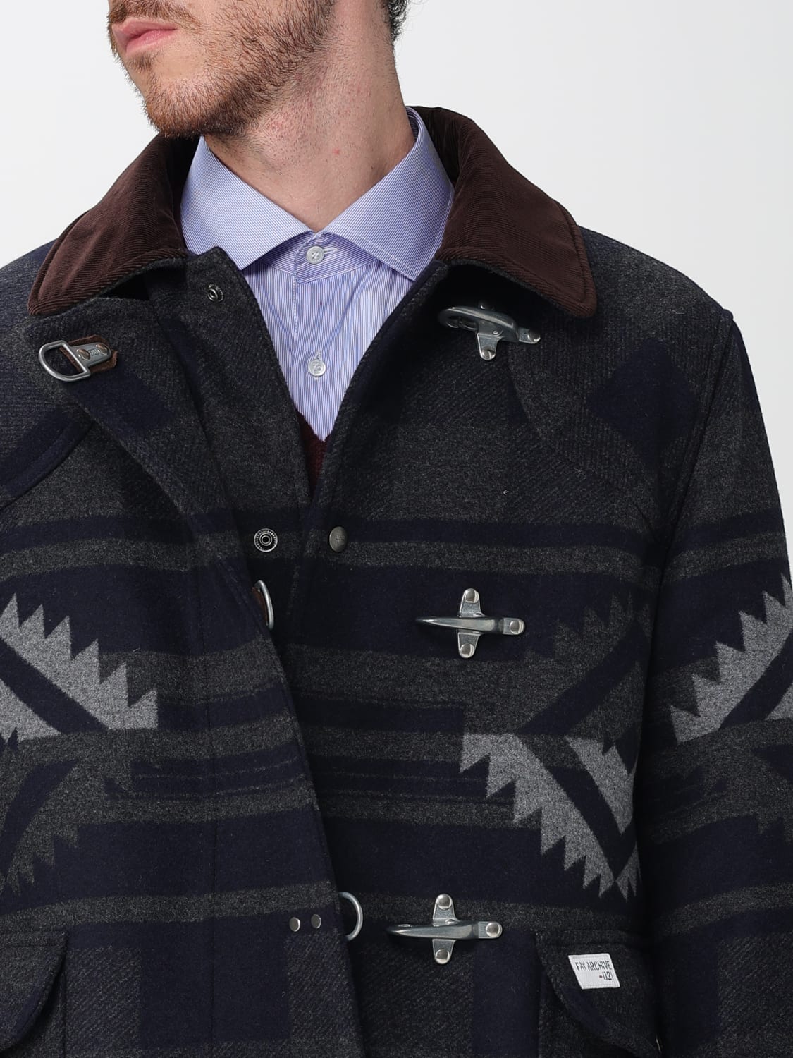 FAY COAT: Jacket men Fay, Blue - Img 4