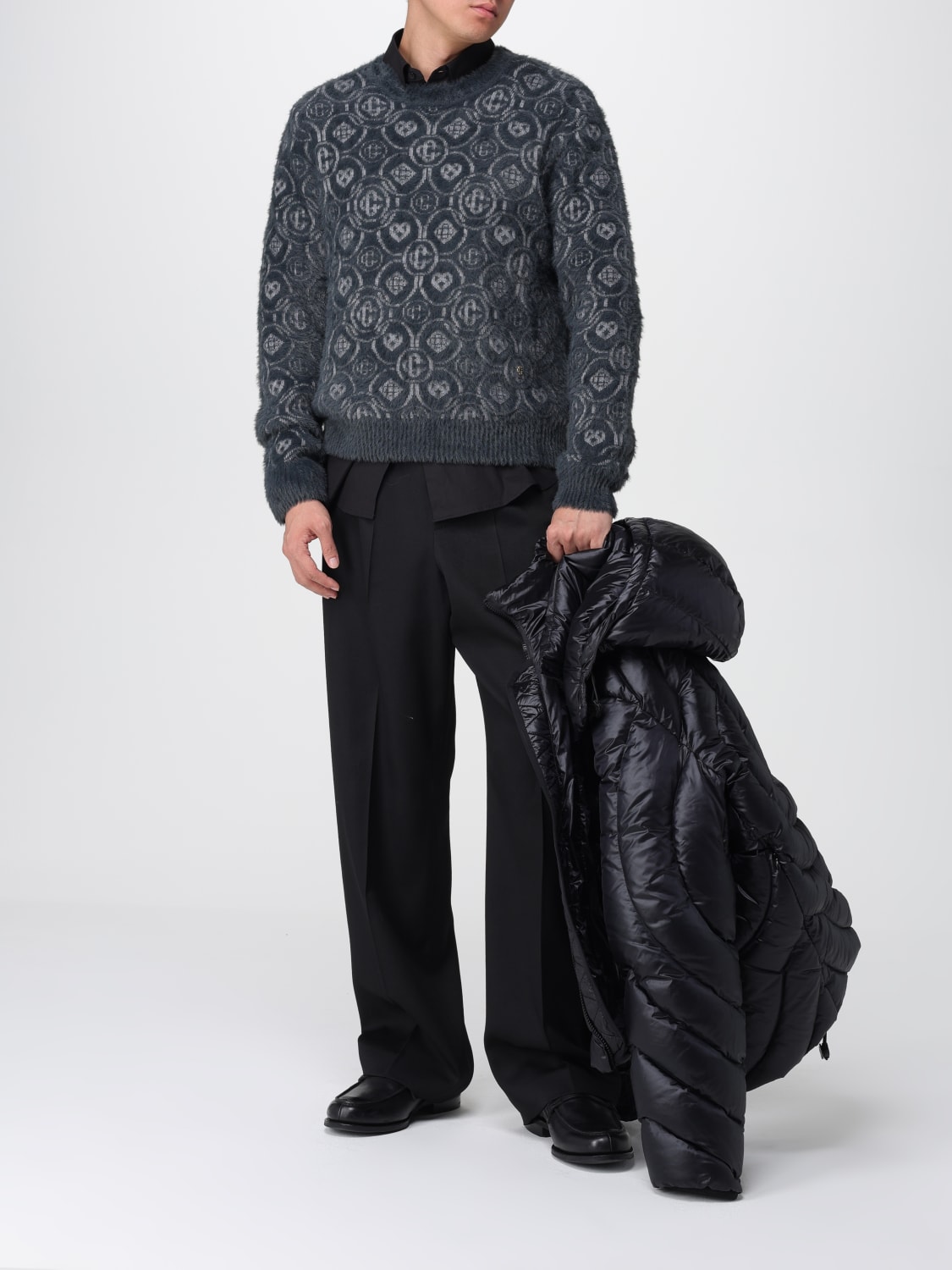 CASABLANCA SWEATER: Cardigan men Casablanca, Grey - Img 2