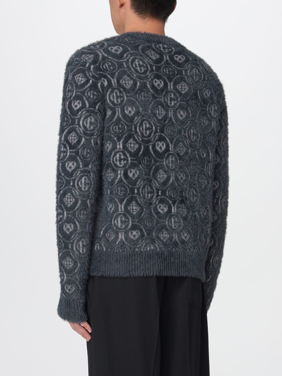 CASABLANCA SWEATER: Cardigan men Casablanca, Grey - Img 3