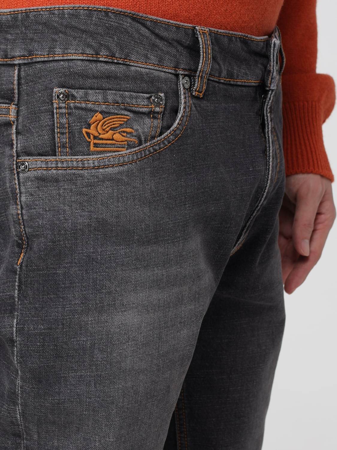 ETRO JEANS: Jeans men Etro, Grey - Img 5