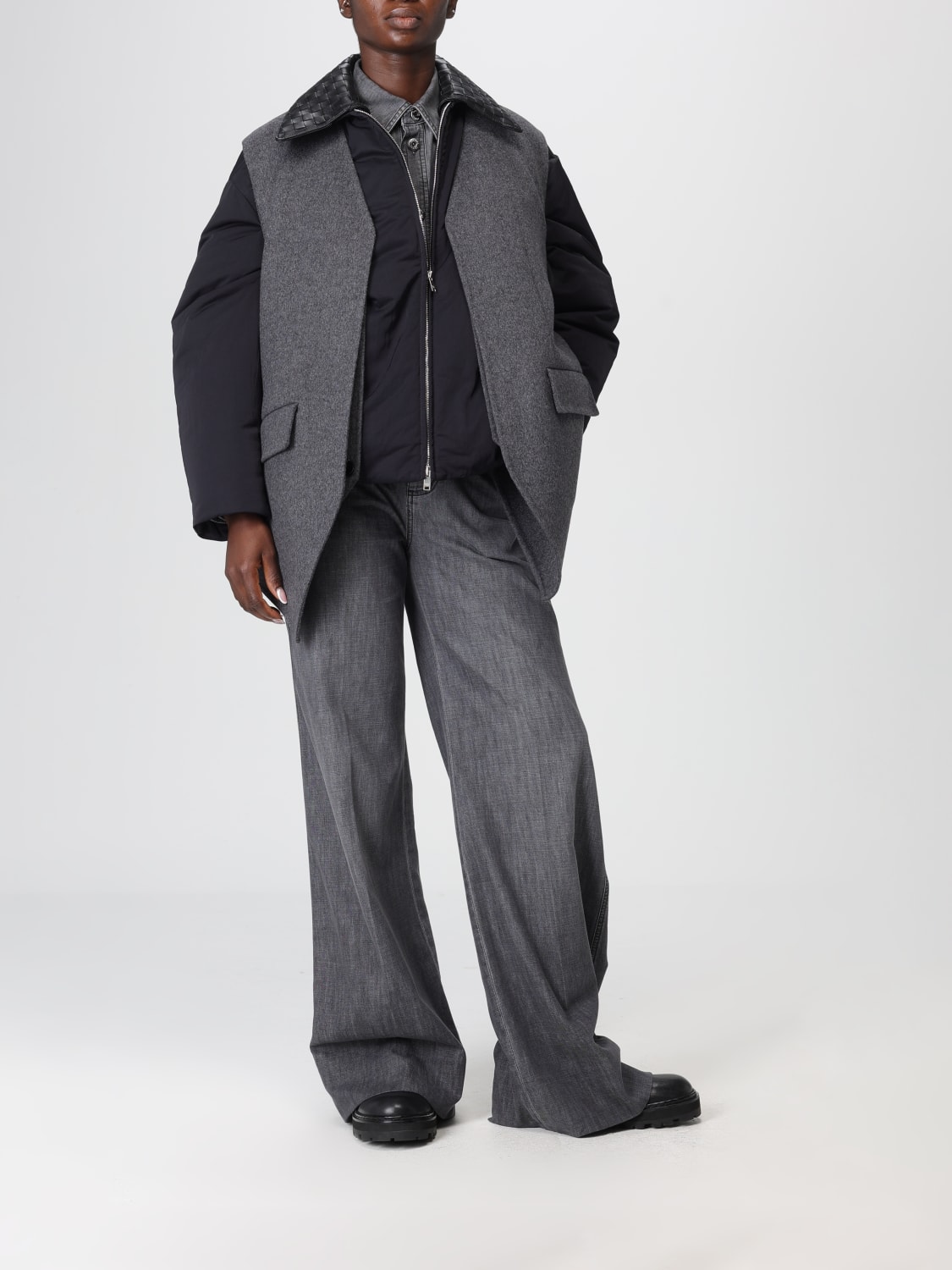 BOTTEGA VENETA JEANS: Hose damen Bottega Veneta, Schwarz - Img 2