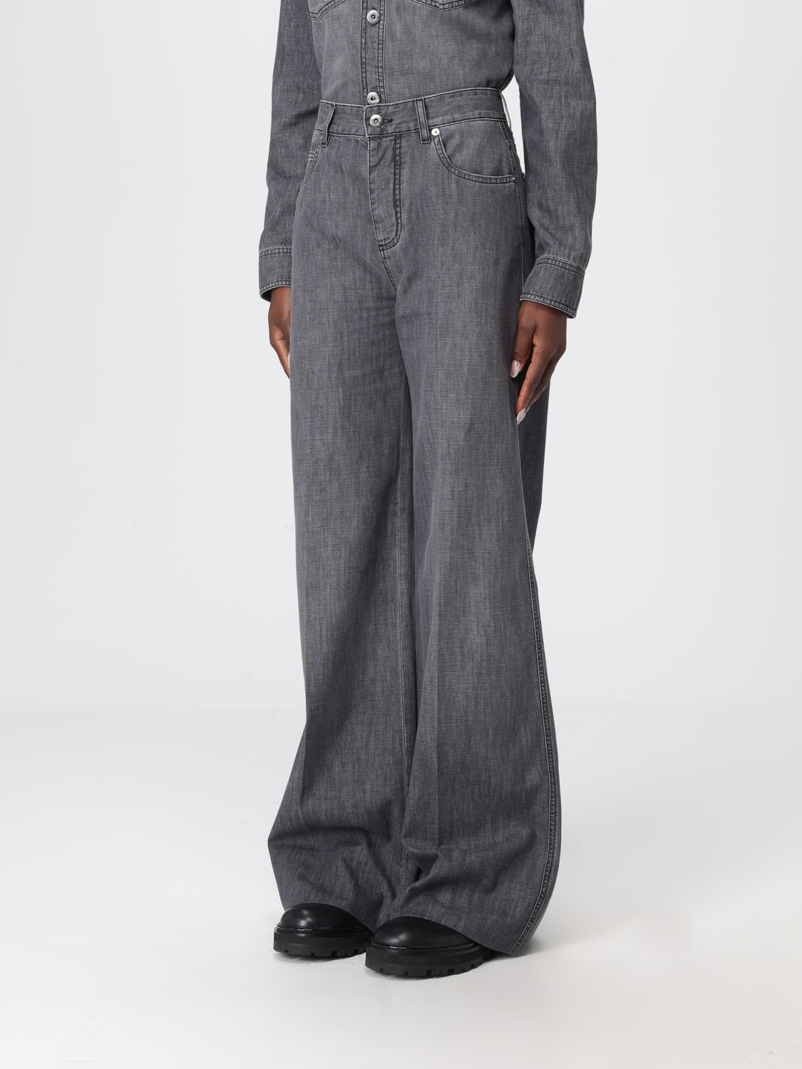 BOTTEGA VENETA JEANS: Hose damen Bottega Veneta, Schwarz - Img 4