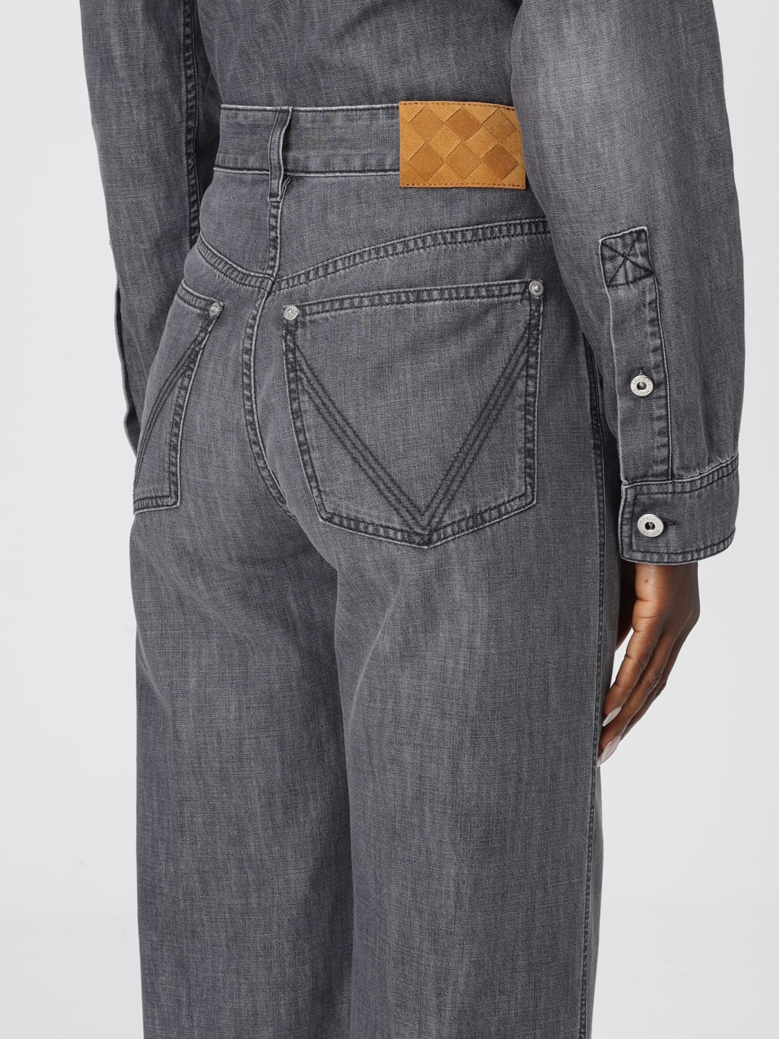 BOTTEGA VENETA JEANS: Hose damen Bottega Veneta, Schwarz - Img 5