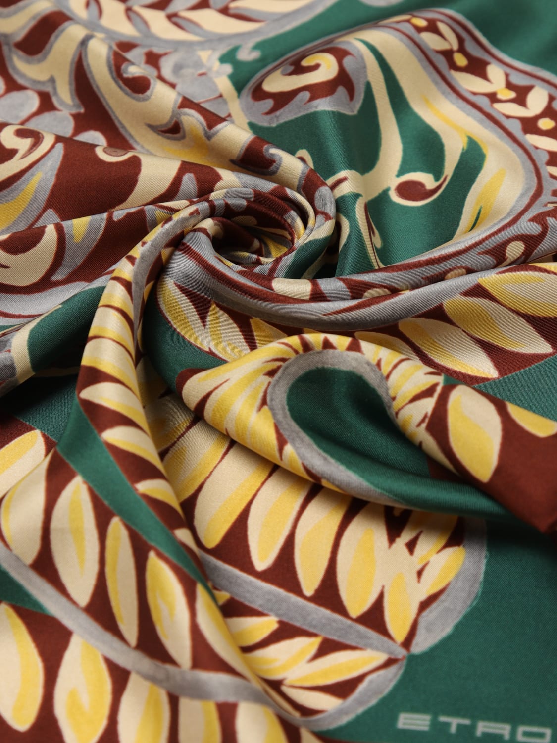 ETRO FOULARD: Foulard Paisley Etro in seta stampata , Fantasia - Img 3