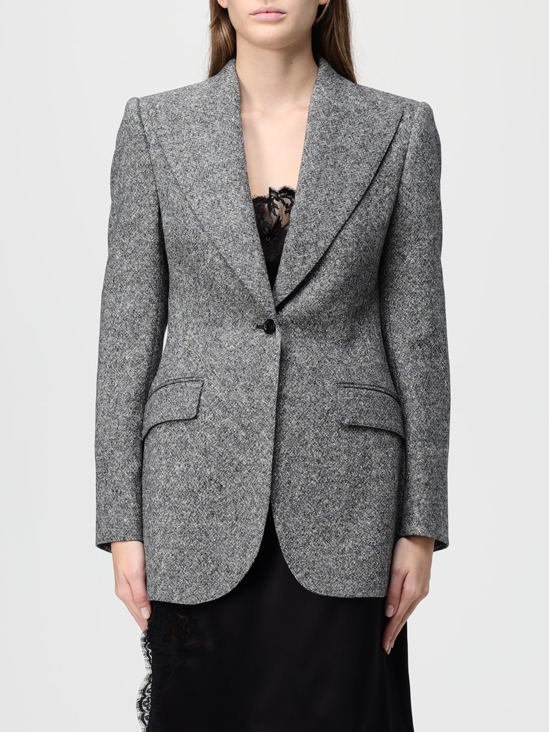 DOLCE & GABBANA JACKET: Jacket woman Dolce & Gabbana, Grey - Img 1