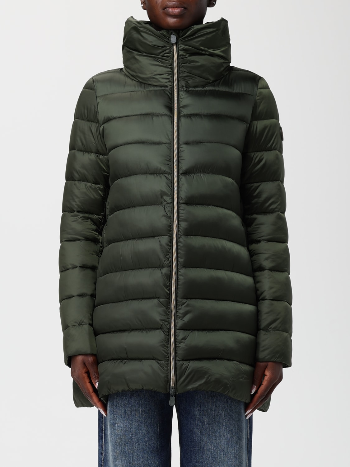 SAVE THE DUCK CHAQUETA: Abrigo mujer Save The Duck, Verde - Img 1