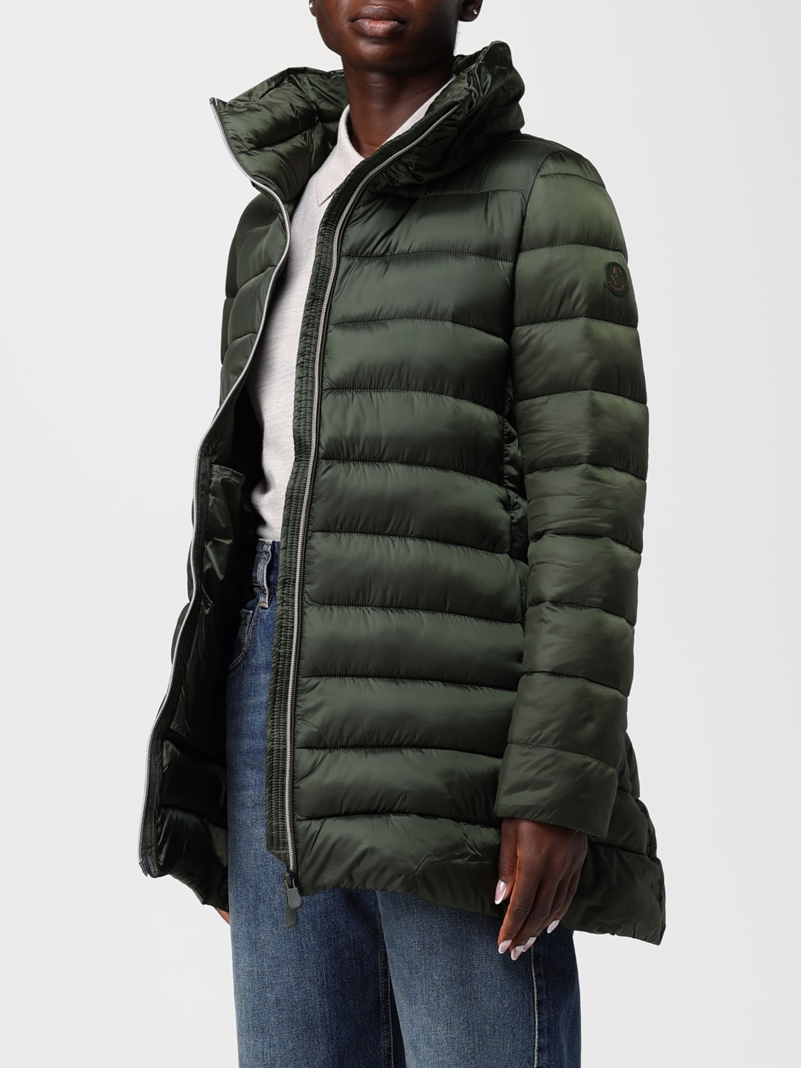 SAVE THE DUCK CHAQUETA: Abrigo mujer Save The Duck, Verde - Img 3