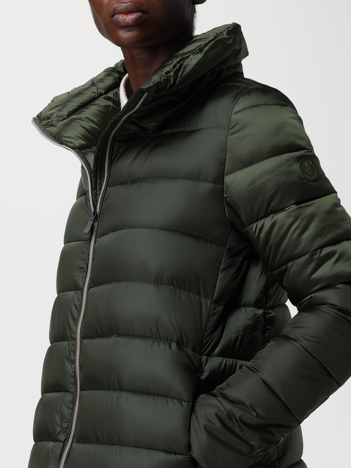 SAVE THE DUCK CHAQUETA: Abrigo mujer Save The Duck, Verde - Img 4