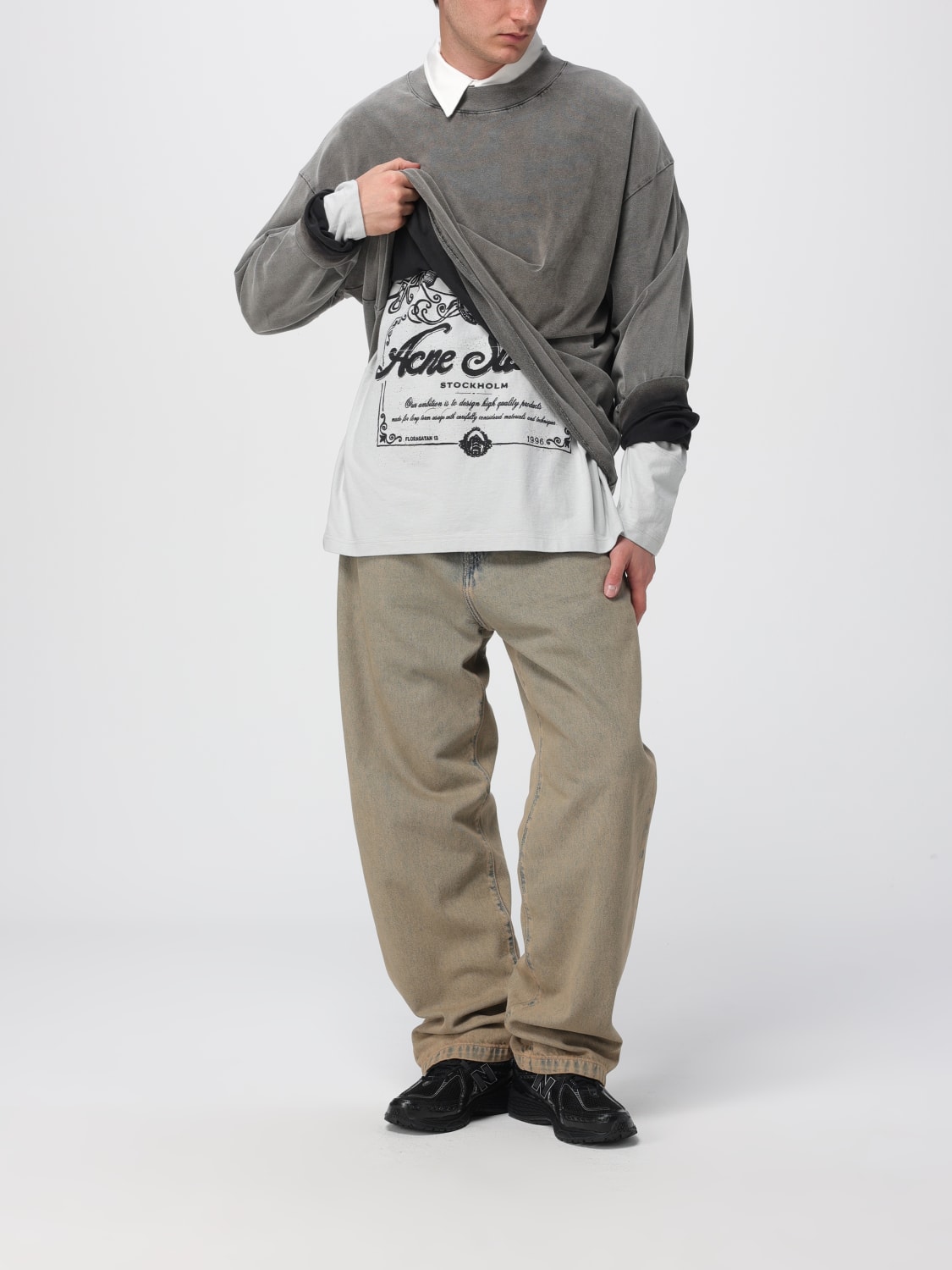 ACNE STUDIOS POLO: Polo herren Acne Studios, Grau - Img 2