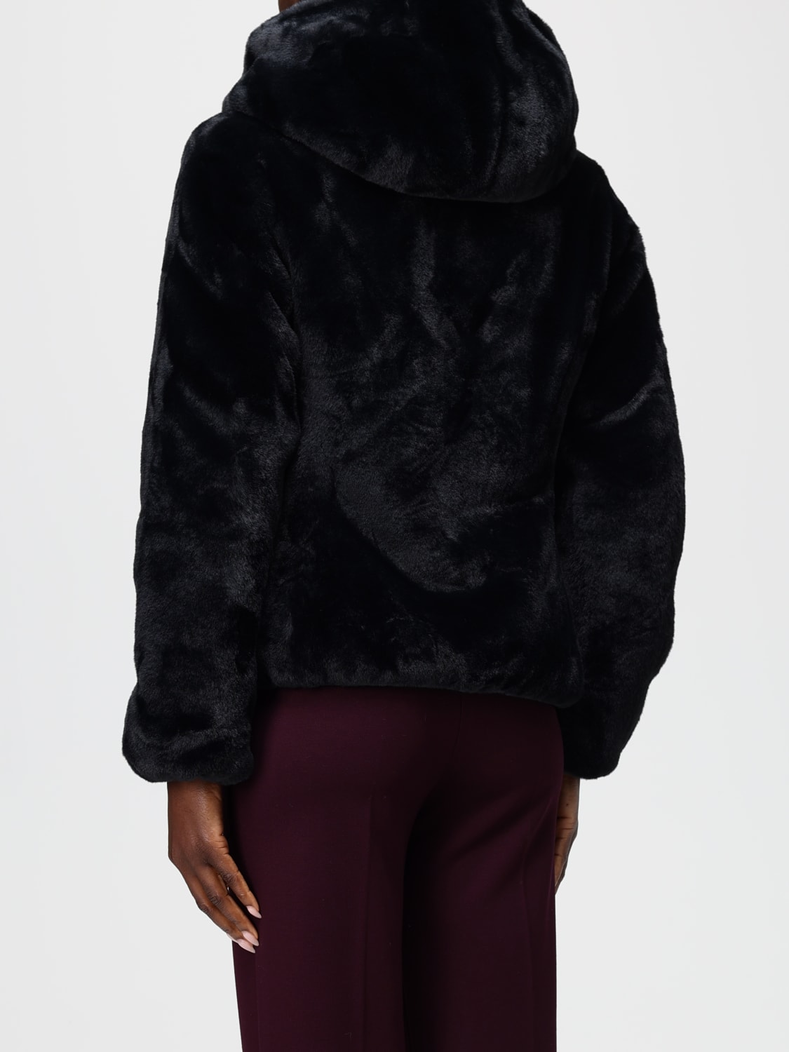 SAVE THE DUCK ABRIGO DE PIEL: Americana mujer Save The Duck, Negro - Img 2