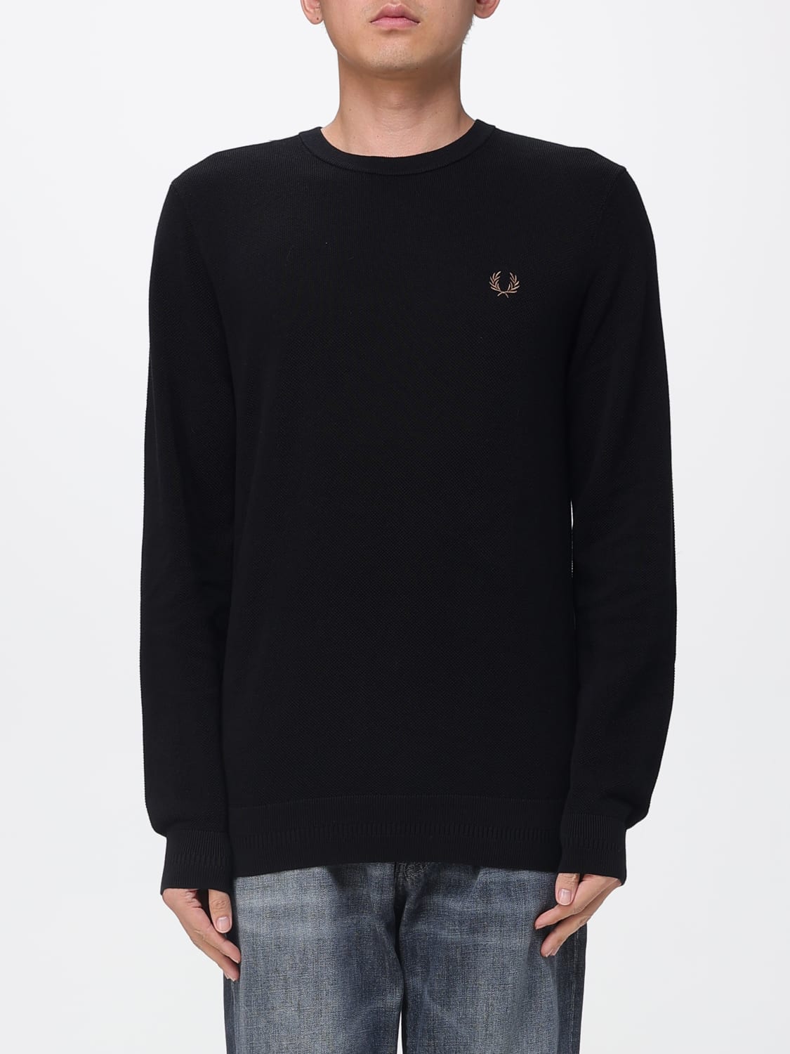 FRED PERRY SWEATER: Sweater men Fred Perry, Black - Img 1