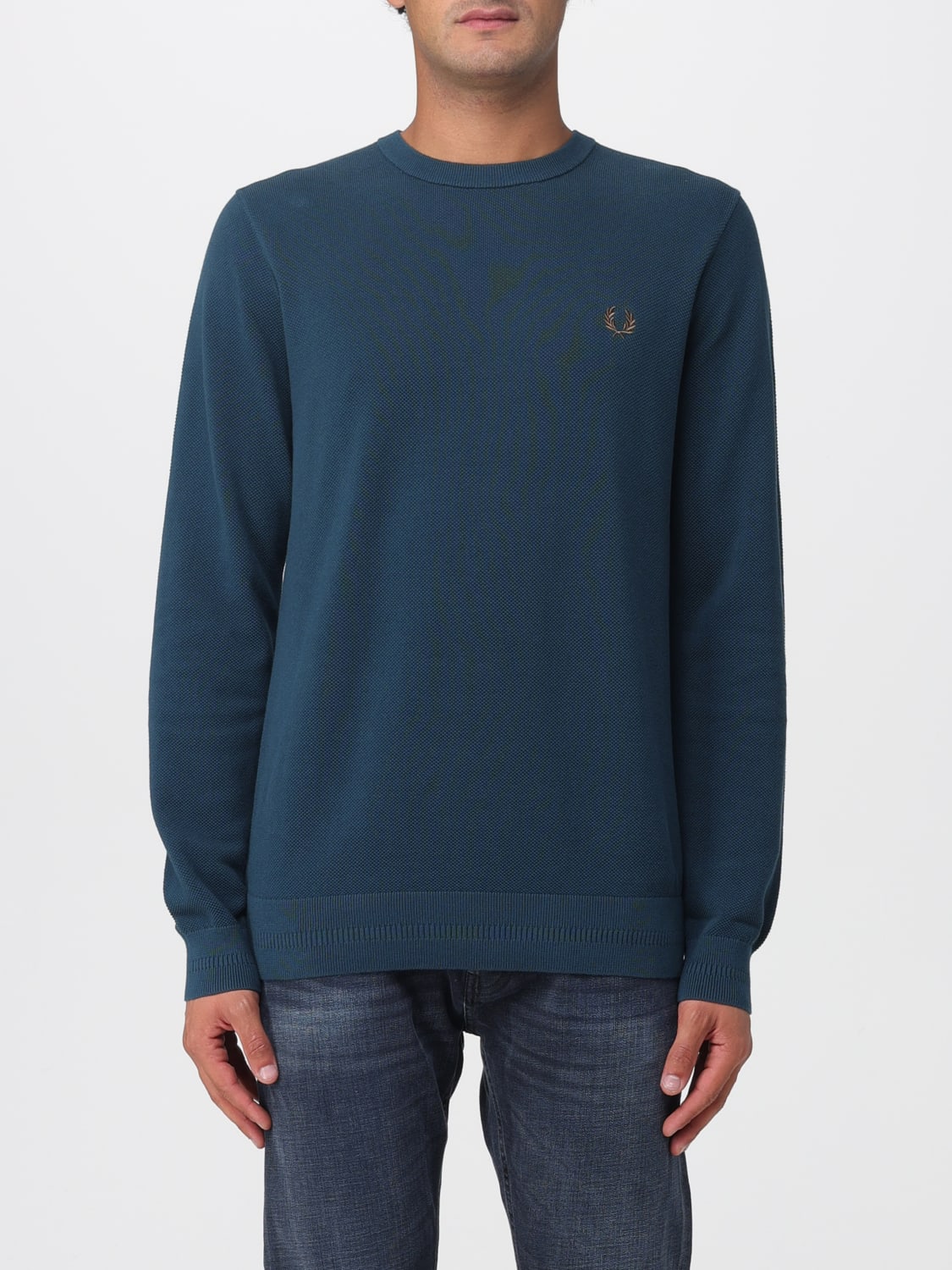 FRED PERRY SWEATER: Sweater men Fred Perry, Blue - Img 1