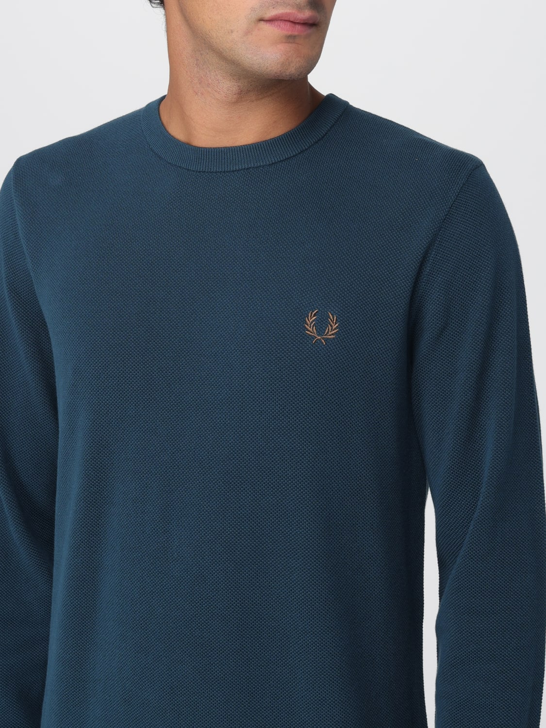 FRED PERRY SWEATER: Sweater men Fred Perry, Blue - Img 3