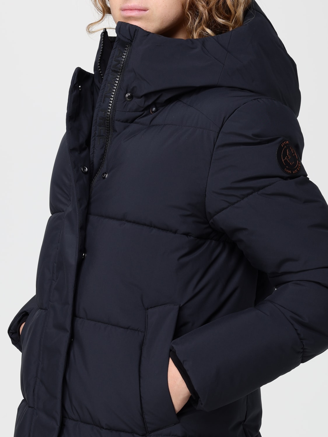 SAVE THE DUCK CHAQUETA: Abrigo mujer Save The Duck, Negro - Img 4