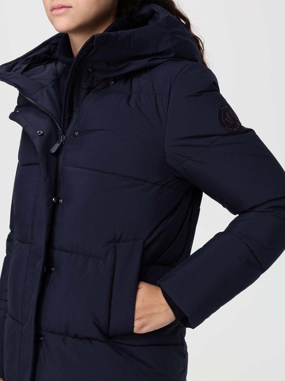 SAVE THE DUCK VESTE: Manteau femme Save The Duck, Bleu - Img 4