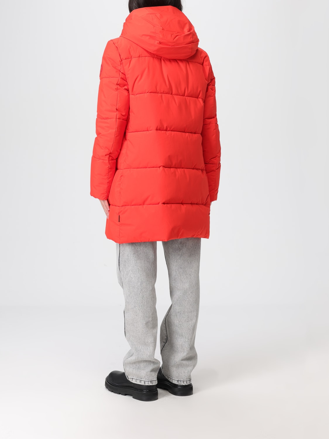 SAVE THE DUCK VESTE: Manteau femme Save The Duck, Rouge - Img 2