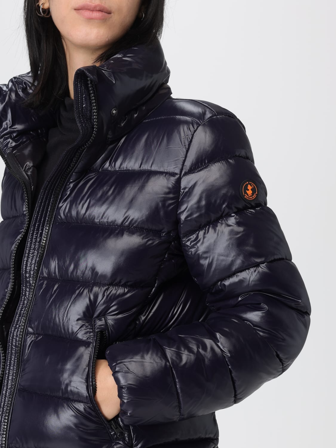 SAVE THE DUCK CHAQUETA: Abrigo mujer Save The Duck, Azul Oscuro - Img 4