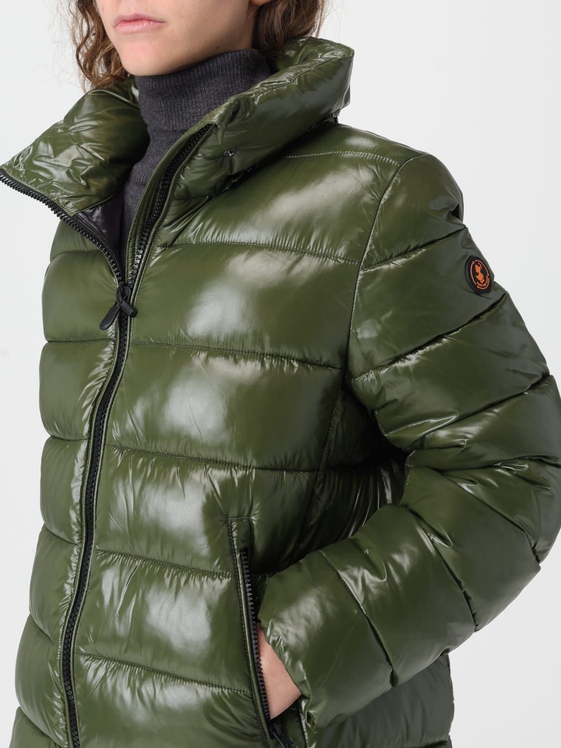 SAVE THE DUCK JACKET: Coat woman Save The Duck, Green - Img 4