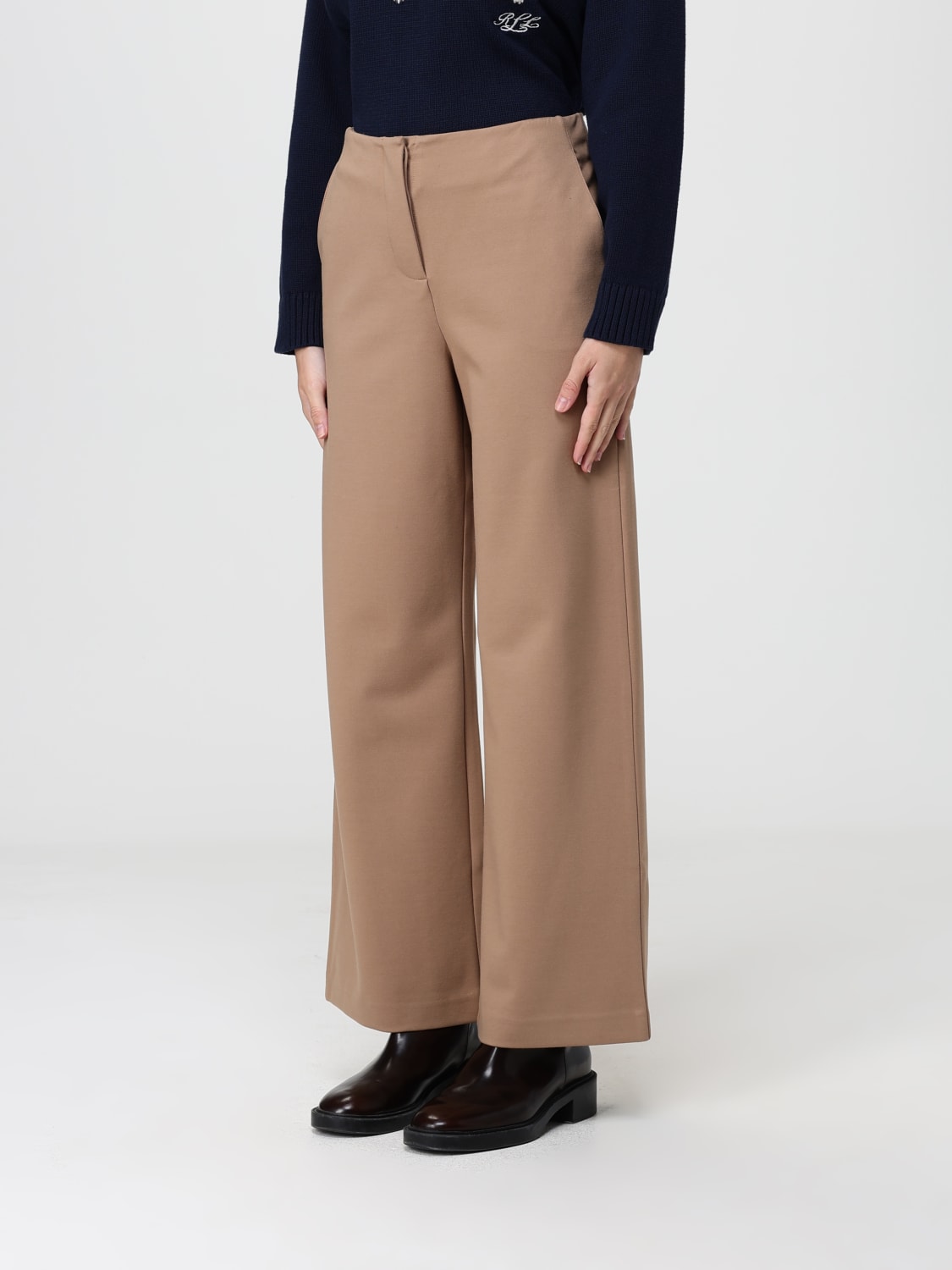 MM MAX MARA PANTS: Pants woman Mm Max Mara, Camel - Img 3