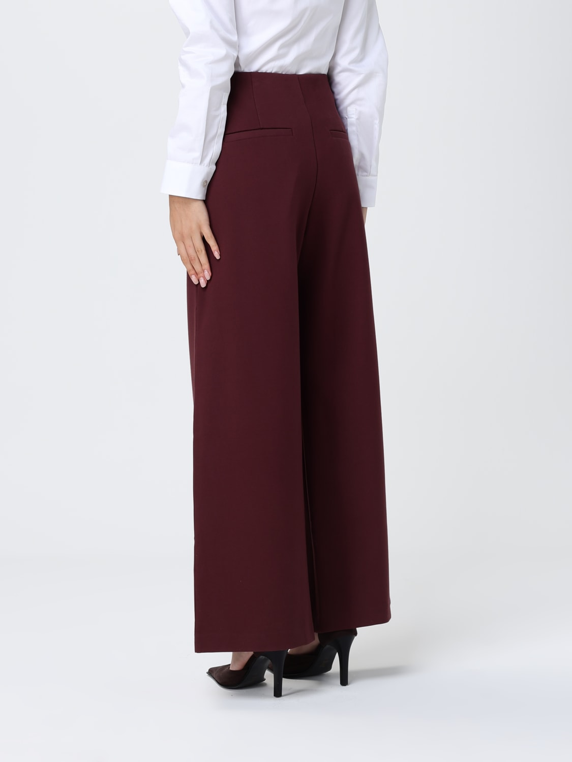 MM MAX MARA PANTALONES: Pantalón mujer Mm Max Mara, Granate - Img 3