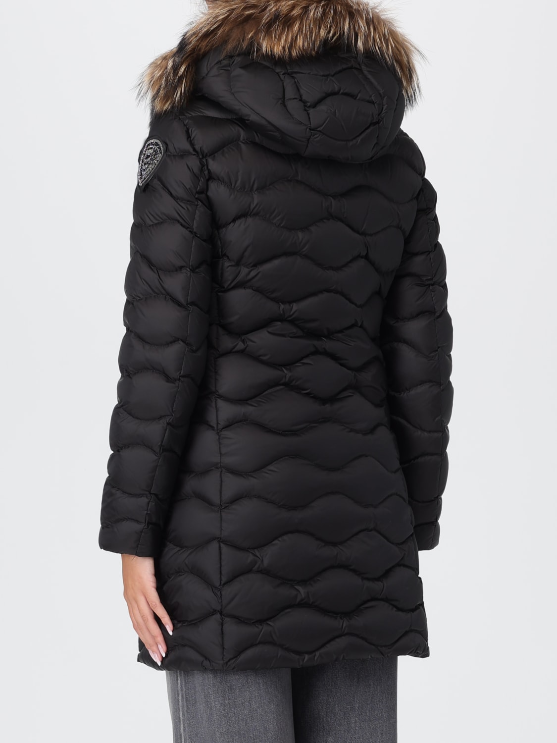 BLAUER GIACCA: Piumino trapuntato Blauer in nylon con cappuccio , Nero - Img 2