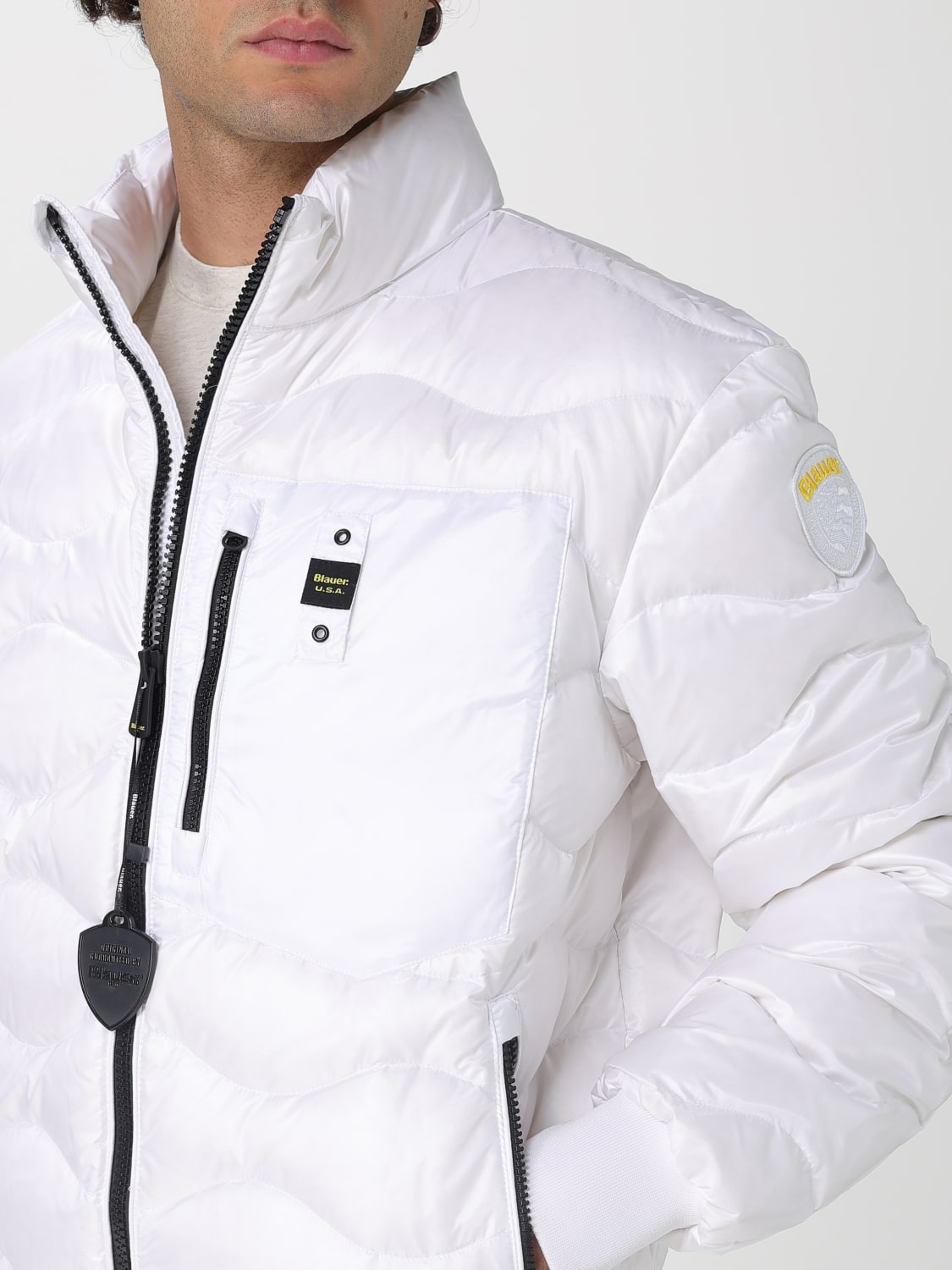 BLAUER JACKET: Jacket men Blauer, White - Img 4