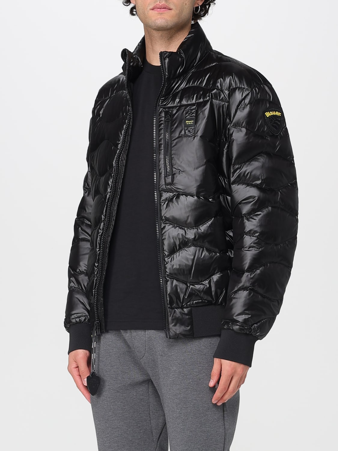 BLAUER JACKET: Jacket men Blauer, Black - Img 3