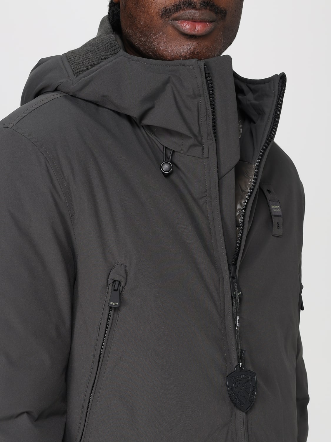 BLAUER ジャケット: ジャケット メンズ Blauer, ブラック - Img 4