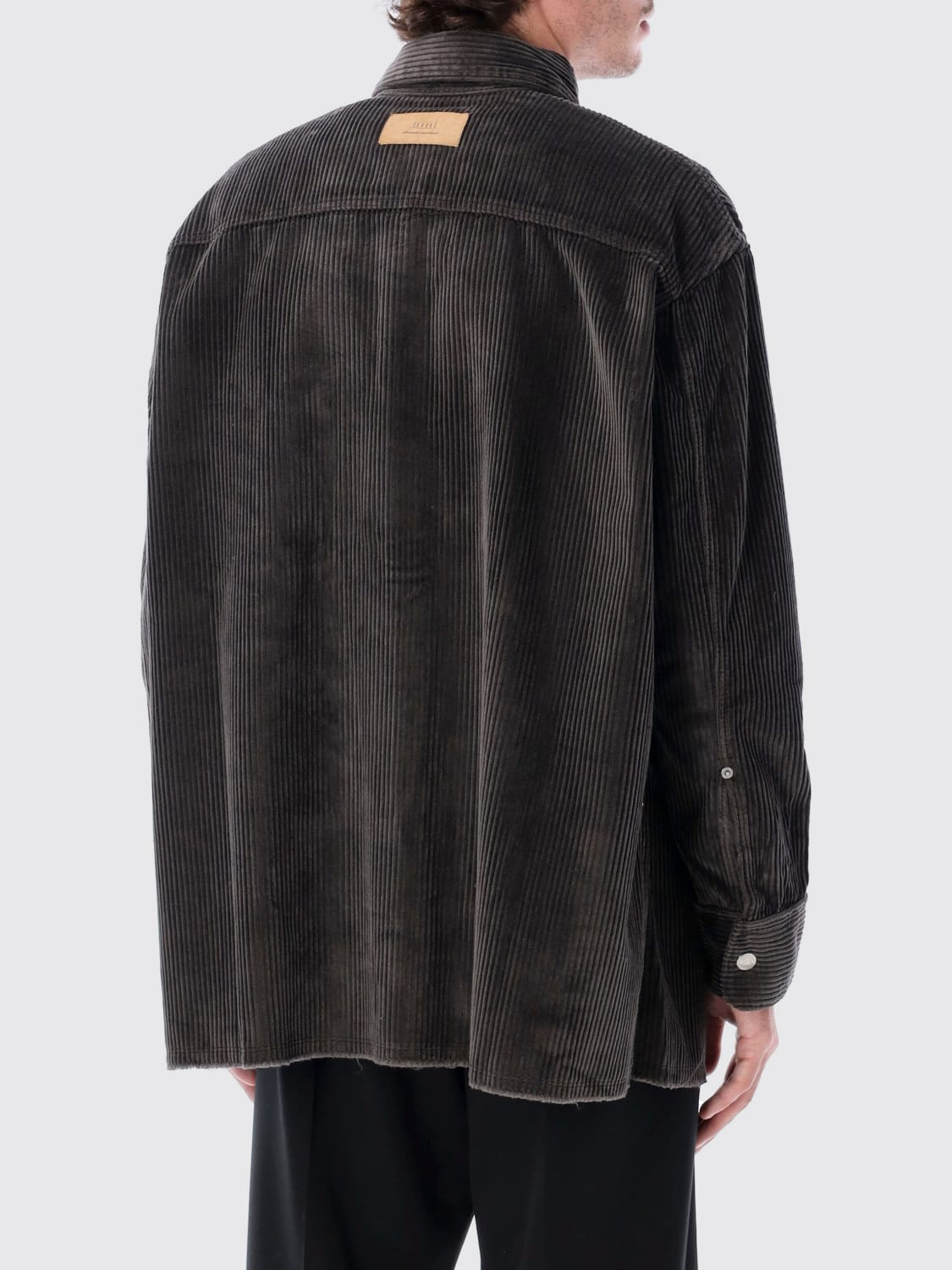 AMI PARIS HEMD: Hemd herren Ami Paris, Grau - Img 2