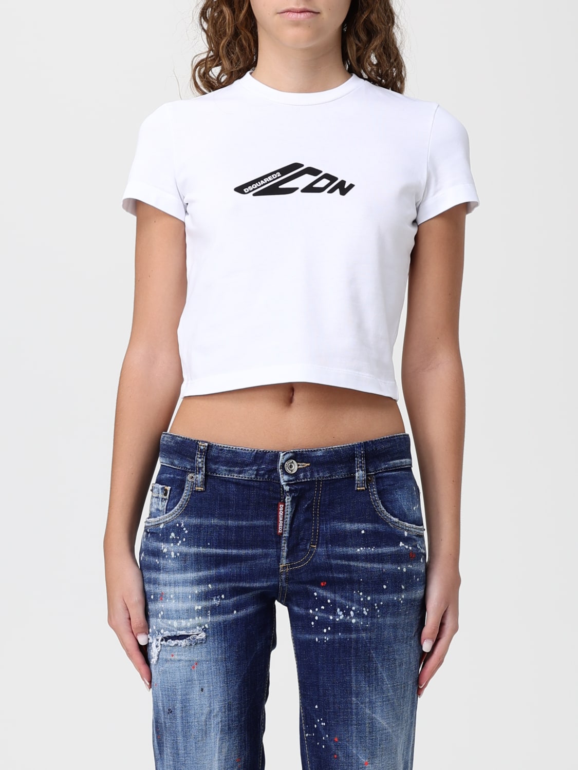 DSQUARED2 T-SHIRT: T-shirt woman Dsquared2, White - Img 1