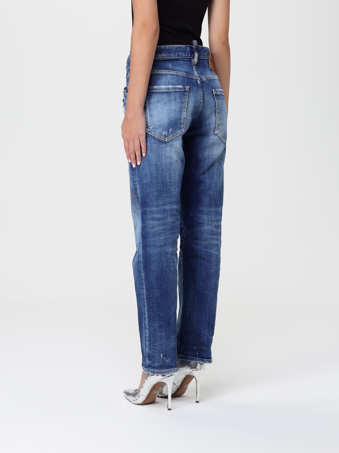 DSQUARED2 JEANS: Jeans femme Dsquared2, Bleu - Img 2